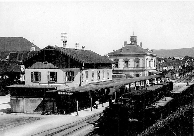 Bahnhof Liestal um 1900.Fotos: Staatsarchiv BL
