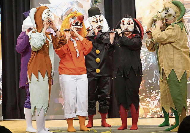 Die Halbmöndler erspielen sich den Sieg bei den Pfeifergruppen.Fotos: HP. Thommen