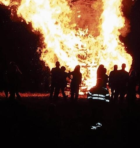 Imposantes Höhenfeuer.