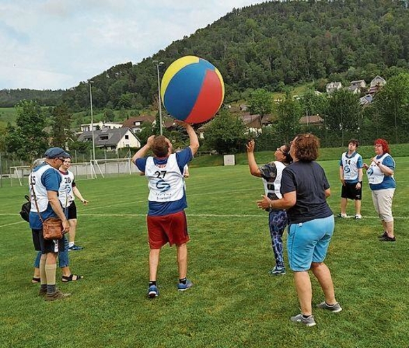 Der Spass am gemeinsamen Sport stand am kantonalen Sporttag im Vordergrund.