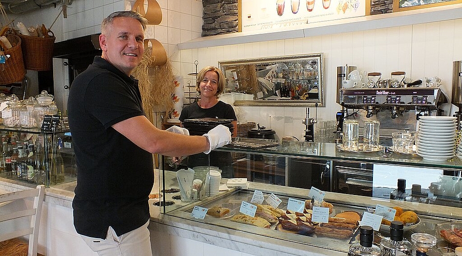 Sandro und Martina Kamber vom «Pane con Carne» sind sich einig, der Lockdown brachte nicht nur Nachteile.
