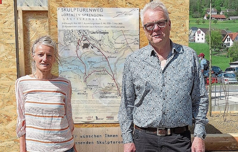 Die beiden Mitglieder vom Organisationstrio Sabine Gysin und Hans Jörg Rickenbacher.
