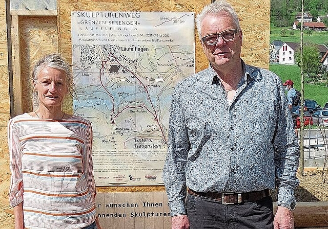 Die beiden Mitglieder vom Organisationstrio Sabine Gysin und Hans Jörg Rickenbacher.
