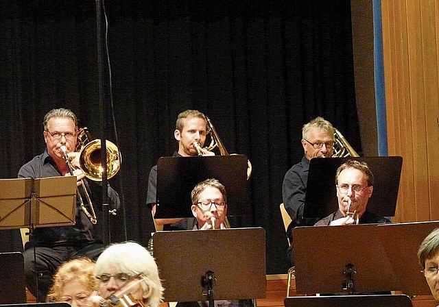 Das Blech: Die Posaunen und Trompeten des Orchesters.