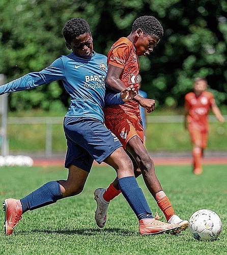 Mit der Barça Academy war ein weiteres internationales Team zu Gast.