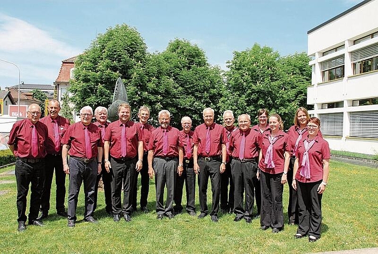 Der Männerchor Harmonie Arboldswil am eidgenössischen Gesangsfest in Gossau.Foto: zvg