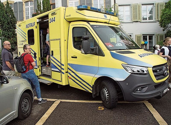 Das in Gelterkinden stationierte Rettungsfahrzeug des Kantonsspitals Baselland.