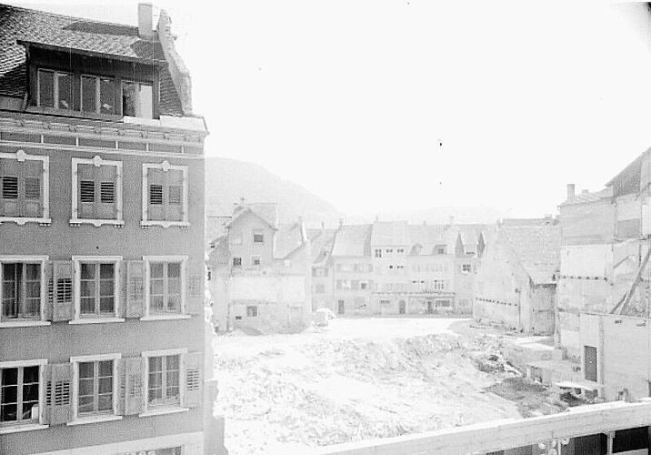 Ein seltener Anblick: von der Rathausstrasse in die Kanonengasse, 1963.Fotos: zvg