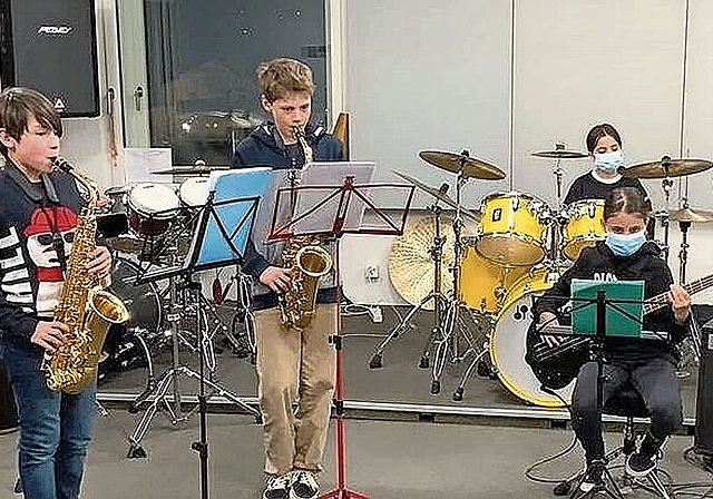 Bandprobe an der Regionalen Musikschule Liestal.