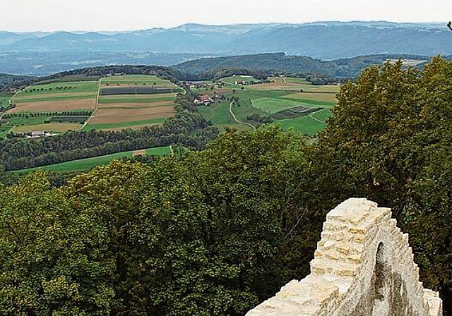 Blick von der Farnsburg.
