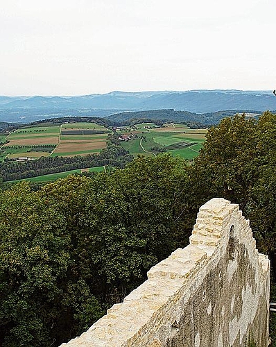 Blick von der Farnsburg.
