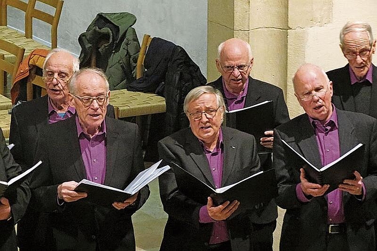 Die Chormitglieder boten am Konzertabend eine hervorragende stimmige Leistung.