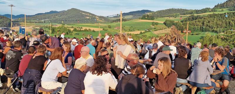 Gemütliches Beisammensein auf «Ziel».