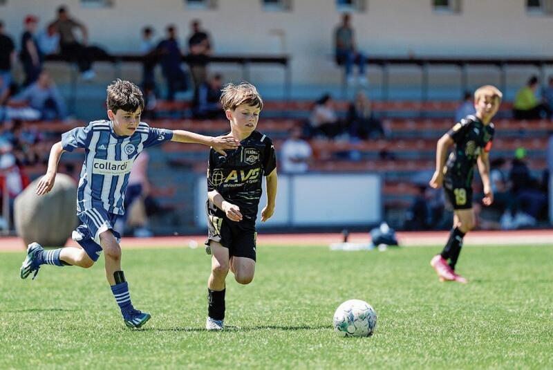 Der FC Concordia stellte je ein Team bei der U10 und U11 (Spieler links). Foto: zVg