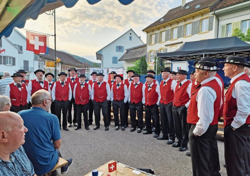 Der Jodlerklub Farnsburg sang schöne Heimatlieder.