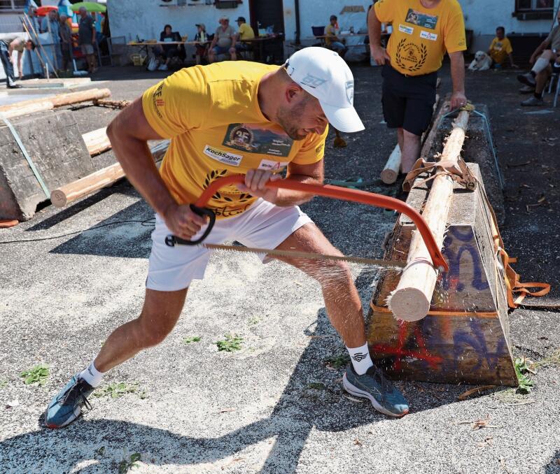 Für Vizemeister Stéphane Thommen ging es um Hundertstelsekunden.Fotos: B. Eglin