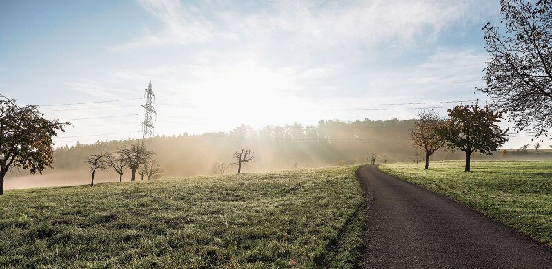 Traumhaftes Wetter am Morgen.
