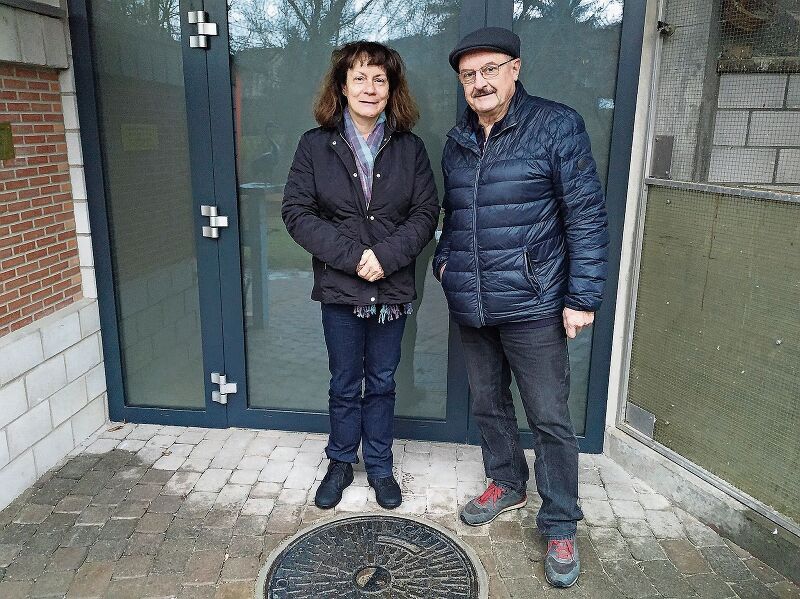 Präsidentin Kathrin Rief und Bauleiter Geni Lindner.Fotos: S. van riemsdijk