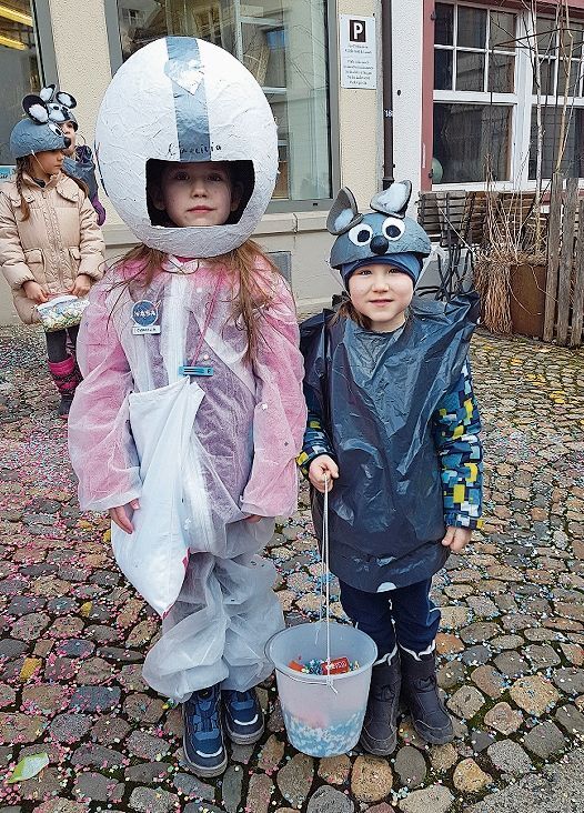 Astronautin trifft Mäuserich.