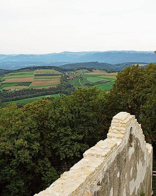 Blick von der Farnsburg.
