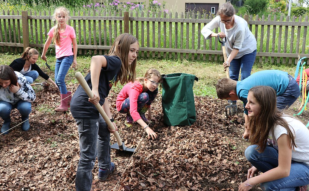 Die neuen Beete sind bereit, jetzt kann gepflanzt werden. Fotos: M. Schaffner
