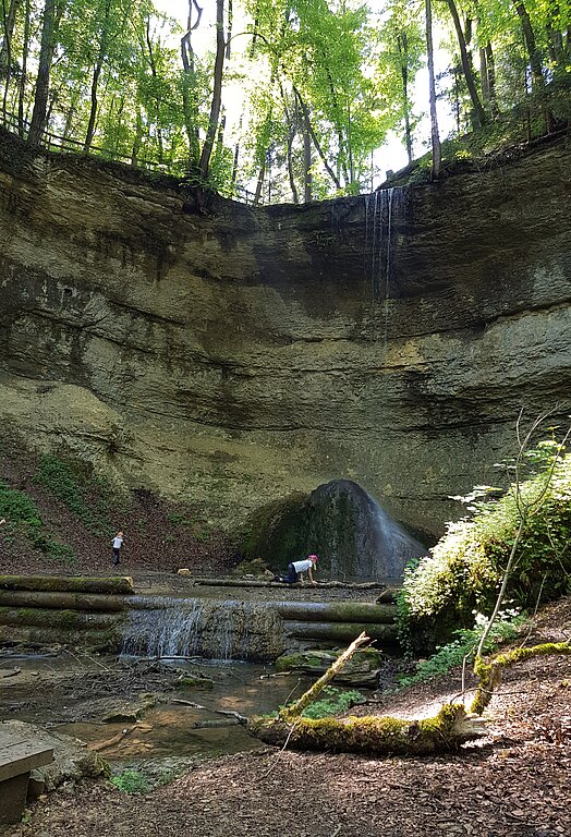 Der Giessen-Wasserfall.
