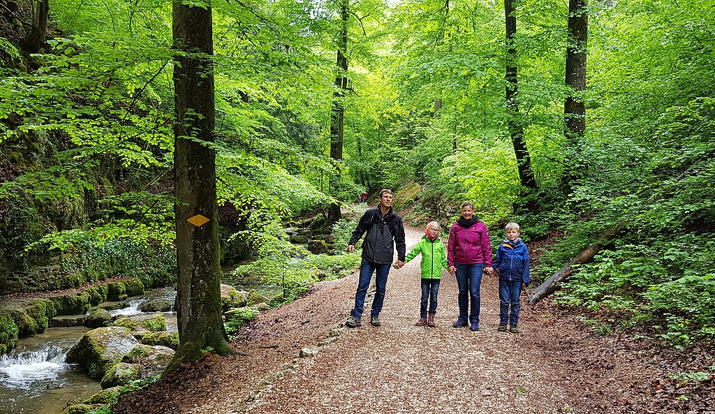 Familie Schaub unterwegs.